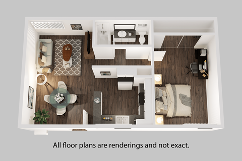 bedroom floor plan an in 1 bed 1 bath